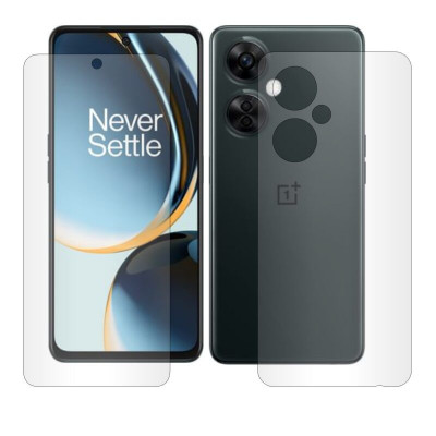 Folie Fata Spate Compatibila cu OnePlus CE 3 Lite Silicon Guard Protect AntiSock Regenerabila Mata foto