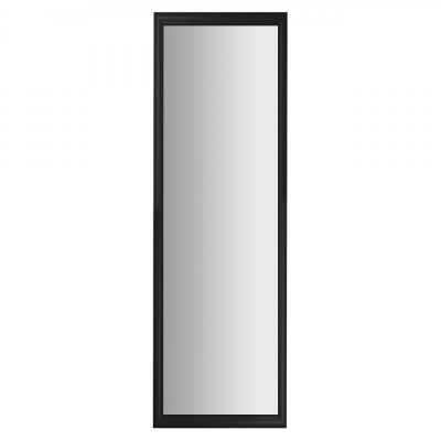 Oglindă Perete, Model, Culoare Negru, Dimensiuni 34x124cm, Cadru Lemn foto