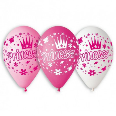 Set 5 baloane Premium Princess 30 cm foto