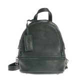 Rucsac casual mini verde cu bretele detasabile