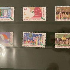 hong kong - serie timbre pictura religie craciun nestampilata MNH