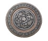 APLICA - FARFURIE QAJAR PERSANA VECHE DE CUPRU SI METAL ARGINTAT CU GRAVURĂ MANUAL,ANII '40