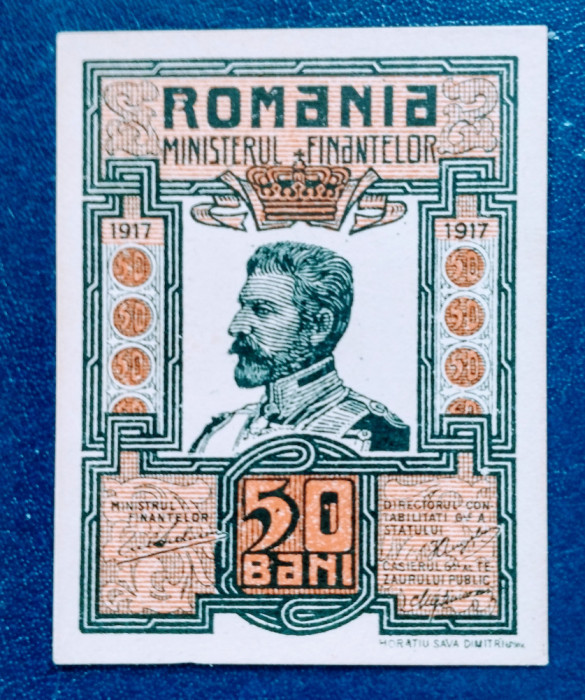 Rom&acirc;nia 1917-50BANI UNC