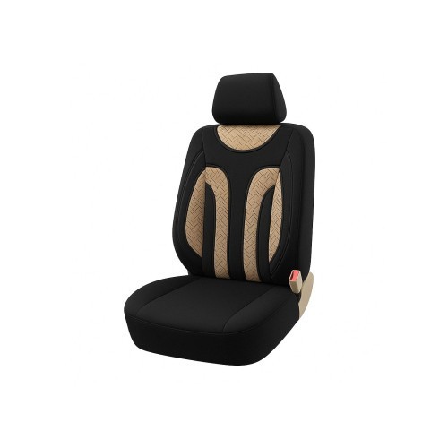 Huse scaun auto universale pentru fata culoare Negru cu Bej 1+1 Cod: HNG1+1C