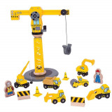 Set constructie - Macara PlayLearn Toys, BigJigs Toys