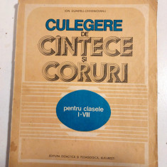 DD- Culegere De Cantece Si Coruri Pt Clasele I-VIII, Ion Dumitru-Creveniceanu