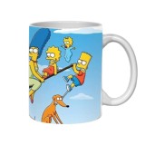 Cana alba personalizata, The Simpsons, INOVATIX&reg;. 330ml