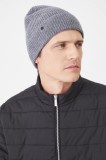Medicine căciulă din l&acirc;nă merino culoarea gri, de lana