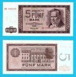 Germania RDG (pick 22) 5 Mark 1964 aUNC serie: DV 708502; Humboldt
