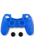 Husa Din Silicon Pentru Controller Si Thumb Grips Spartan Gear Albastru PS4