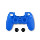 Husa Din Silicon Pentru Controller Si Thumb Grips Spartan Gear Albastru PS4
