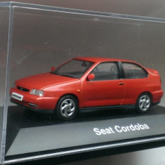 Macheta Seat Cordoba Coupe MK1 Facelift 1996 rosu - Herpa 1/43