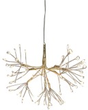 Decor suspendat LED tip artificiu MagicHome, 72 LED alb cald, auriu, 25 cm