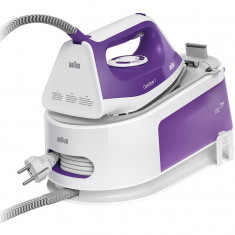 Statie de calcat Braun Carestyle 1 IS1014PU,6 bari, abur variabil 120g/min, jet de abur 360g/min, rezervor 1.5L, talpa Super Ceramic,, Alb/Violet