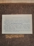 Invitatie la expozitia de pictura si sculptura &quot;Grupul Nostru&quot; 29 aprilie 1940