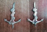 S 35 - semne de arma - metalice - marina militara - argintii