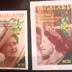 Nagaland 85 de ani de naștere a lui H.M. Regina Elisabeta ,Regina Mama MNH