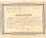 QW13 13 - 1942 - adeverinta inscriere liceul militar - absolvire cinci clase, Romania 1900 - 1950, Documente
