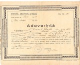 M3 C18 - 1942 - Adeverinta inscriere liceul militar - absolvire cinci clase