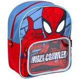 Rucsac Spiderman cu buzunar transparent, 25x30x12 cm, Cerda