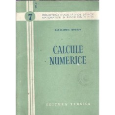 Calcule numerice - Haralambie Bica Ionescu