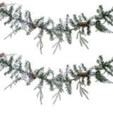 Ghirlandă Brad, PVC-PE, 225 Ramuri, 2,70m, Negru