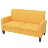 Gossi canapea cu 2 locuri, 135 x 65 x 76 cm, galben