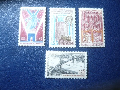 Set 4 Serii 1 val. Franta 1967-1968 Aniversari foto