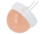 LED 20mm Portocalie 120&deg; Convexă 900-4000mcd