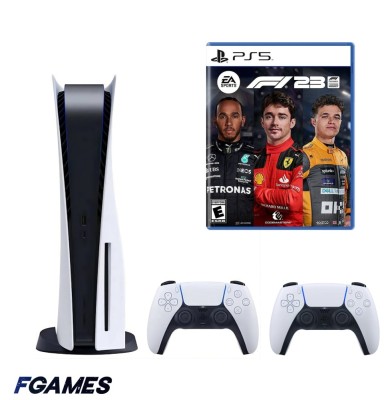 Consola Sony Playstation 5, Ps5 Disk Edition 825gb + Doua Controllere + Formula 1, F1 23 PlayStation 5, Second-Hand foto