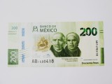 Mexic 200 Pesos 2018,bancnota comemorativa in stare foarte buna la cel mai mic pret,produsul din imagini
