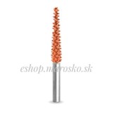Biax sculptura lemn SABURR - Cap conic 6,4 mm tija 6mm, Granulatie Saburr FOARTE ASPRA - PORTOCALIE