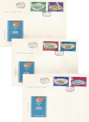 Romania, LP 991/1979, Preolimpiada de Vara, Moscova, FDC foto