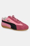 Puma sneakers din piele &icirc;ntoarsă Speedcat culoarea roz, 406329