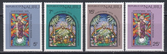 Nauru 1975 - Crăciun - Vitralii, MNH