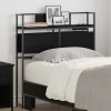 VidaXL Tăblie de depozitare cu raft Stejar negru 90 cm Lemn compozit