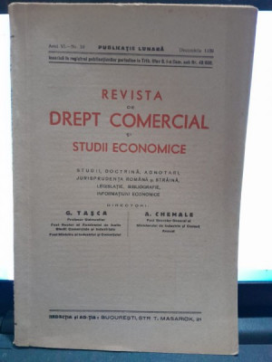 REVISTA DE DREPT COMERCIAL SI STUDII ECONOMICE NR.10/1939 foto