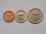 LOT 3 MONEDE DIFERITE MALAYSIA-1,10,20 SEN (1991-1993), Asia