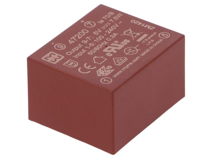 Convertor AC/DC 7.5W 5VDC