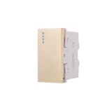 Cumpara ieftin Intrerupator simplu mecanic Luxion 1M, auriu, standard italian