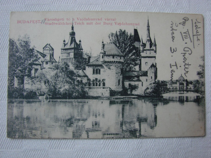 Carte postala circulata la Orsova in 1912, BUDAPESTA