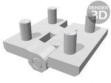 Balama Tehnopolimer Neagră 60mm