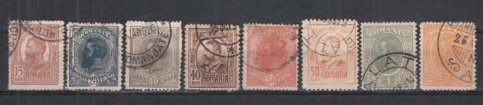 ROMANIA 1918/19 LP 71 REGELE CAROL I MOLDOVA SERIE STAMPILATA
