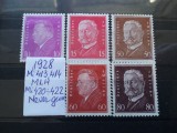 1928-Partial set-MLH+fara guma, Nestampilat