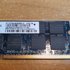Ram Laptop Nanya 1GB DDR2 PC2-5300S NT1GT64U8HB0BN-3C