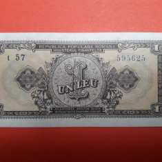 Bancnota 1 leu 1952 serie albastra - aUNC+++ ---> UNC