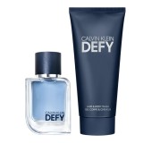 Set Calvin Klein: Defy, Woody-aromatic, Shower Gel &amp; Shampoo 2-In-1, 100 ml + Defy, Eau De Toilette, For Men, 50 ml