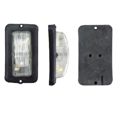 Lampa gabarit auto BestAutoVest 12V/ 24V, dreptunghiulara Alba cu LED, 50x95x30mm , 1 buc. Kft Auto foto