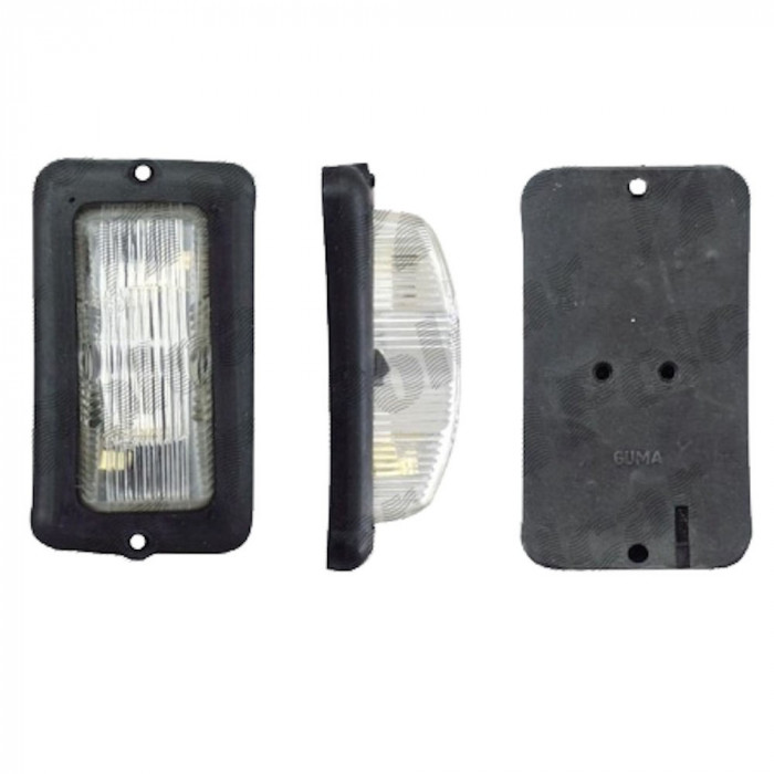 Lampa gabarit auto BestAutoVest 12V/ 24V, dreptunghiulara Alba cu LED, 50x95x30mm , 1 buc. Kft Auto