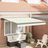 vidaXL Marchiză retractabilă automată crem 300x250 cm